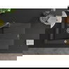 Mexen Cesar 1-compartment granite sink with a drip tray and kitchen mixer tap Duero, spotted black - 6514-76-671600-76