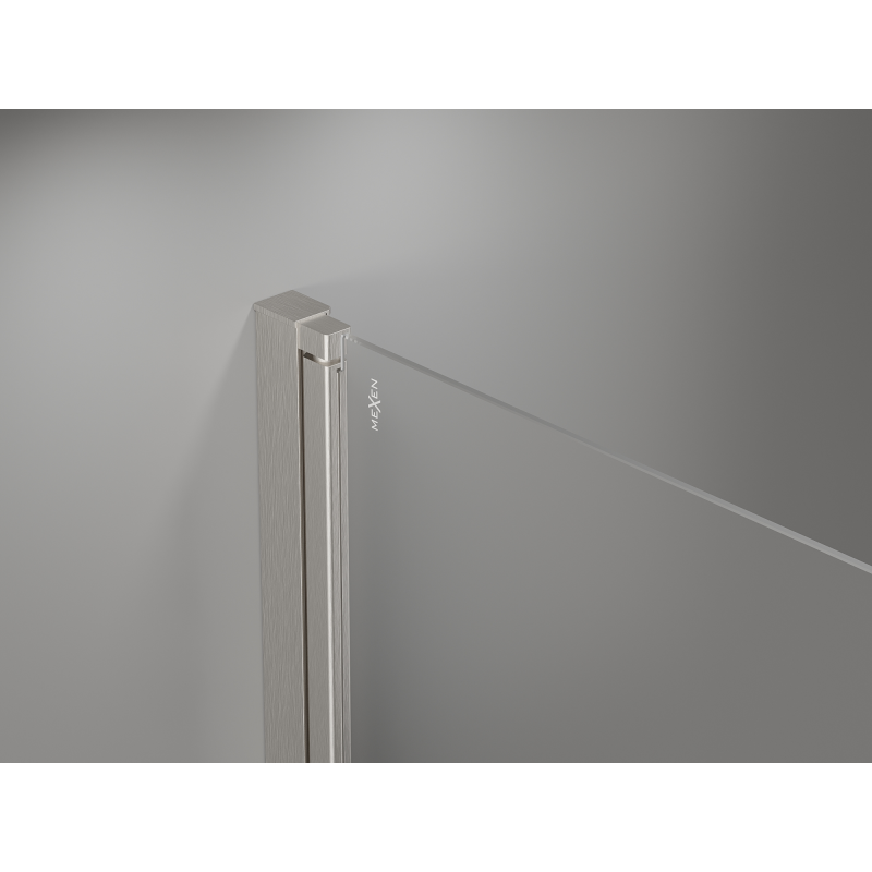 Mexen Mist-F Duo folding shower cabin right 75 x 105 cm, transparent, brushed nickel - 8A6-075L-105P-97-00