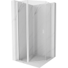 Mexen Mist pentagon swing shower enclosure 90 x 90 cm, transparent, white - 8A8-090-090-20-00