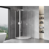 Mexen Mist pentagonal hinged shower enclosure 100 x 100 cm, transparent, white - 8A8-100-100-20-00