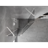 Mexen Mist pentagonal hinged shower enclosure 100 x 100 cm, transparent, white - 8A8-100-100-20-00