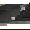 Mexen Leo 1-compartment granite sink with a drip tray and kitchen mixer tap Telma, Black/Metallic gold - 6501-75-670200-70