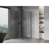 Mexen Mist Pentagonal Hinged Shower Cabin 100 x 100 cm, Transparent, Brushed Gun Gray - 8A8-100-100-66-00