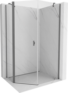 Mexen Mist asymmetric pentagonal shower enclosure 90 x 100 cm, transparent, gun metal - 8A8-090-100-95-00