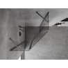 Mexen Mist pentagonal swing shower cabin 100 x 100 cm, transparent, gun metal - 8A8-100-100-95-00