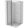 Mexen Mist pentagonal swing shower cabin 100 x 100 cm, transparent, gun metal - 8A8-100-100-95-00