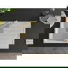 Mexen Bruno 1-compartment granite sink with a drip tray and kitchen mixer tap Duero, White - 6513-20-671600-50
