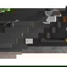 Mexen Leo 1-compartment granite sink with a drip tray and kitchen mixer tap Telma, Spotted black - 6501-76-670200-76