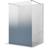 Mexen Kioto freestanding shower wall 120 x 200 cm, blue ombre 8 mm, brushed gun gray - 800-120-002-66-46