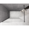 Mexen Kioto Walk-in Shower Wall 70 x 200 cm, White Ombre 8 mm, Brushed Gun Gray - 800-070-101-66-86