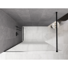Mexen Kioto Walk-in Shower Wall 90 x 200 cm, White Ombre 8 mm, Black - 800-090-101-70-86