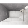 Mexen Kioto Walk-in Shower Wall 120 x 200 cm, White Ombre 8 mm, Brushed Nickel - 800-120-101-97-86