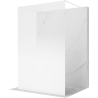 Mexen Kioto freestanding shower wall 120 x 200 cm, white ombre 8 mm, white - 800-120-002-20-86
