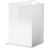 Mexen Kioto Freestanding Shower Wall 150 x 200 cm, White Ombre 8 mm, Gold - 800-150-002-50-86