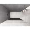 Mexen Kioto Walk-in Shower Wall 110 x 200 cm, Ombre Black 8 mm, Chrome - 800-110-101-01-76