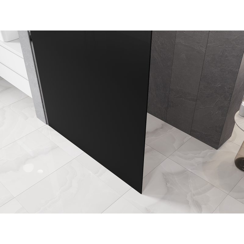 Mexen Kioto Walk-in Shower Screen 70 x 200 cm, Black Ombre 8 mm, Chrome - 800-070-101-01-76