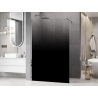 Mexen Kioto Walk-in Shower Wall 150 x 200 cm, Black Ombre 8 mm, Chrome - 800-150-101-01-76