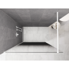 Mexen Kioto Walk-in Shower Wall 120 x 200 cm, Black Ombre 8 mm, White - 800-120-101-20-76