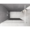 Mexen Kioto Walk-in Shower Wall 90 x 200 cm, Black Ombre 8 mm, White - 800-090-101-20-76