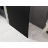 Mexen Kioto Walk-in Shower Wall 100 x 200 cm, Black Ombre 8 mm, Brushed Gold - 800-100-101-55-76