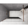 Mexen Kioto Walk-in Shower Wall 120 x 200 cm, Black Ombre 8 mm, Pink Gold - 800-120-101-60-76