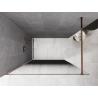Mexen Kioto Walk-in Shower Wall 90 x 200 cm, Black Ombre 8 mm, Pink Gold - 800-090-101-60-76