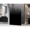Mexen Kioto Walk-in Shower Wall 150 x 200 cm, Black Ombre 8 mm, Brushed Gun Gray - 800-150-101-66-76