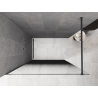 Mexen Kioto Walk-in Shower Wall 70 x 200 cm, Black Ombre 8 mm, Brushed Gun Gray - 800-070-101-66-76