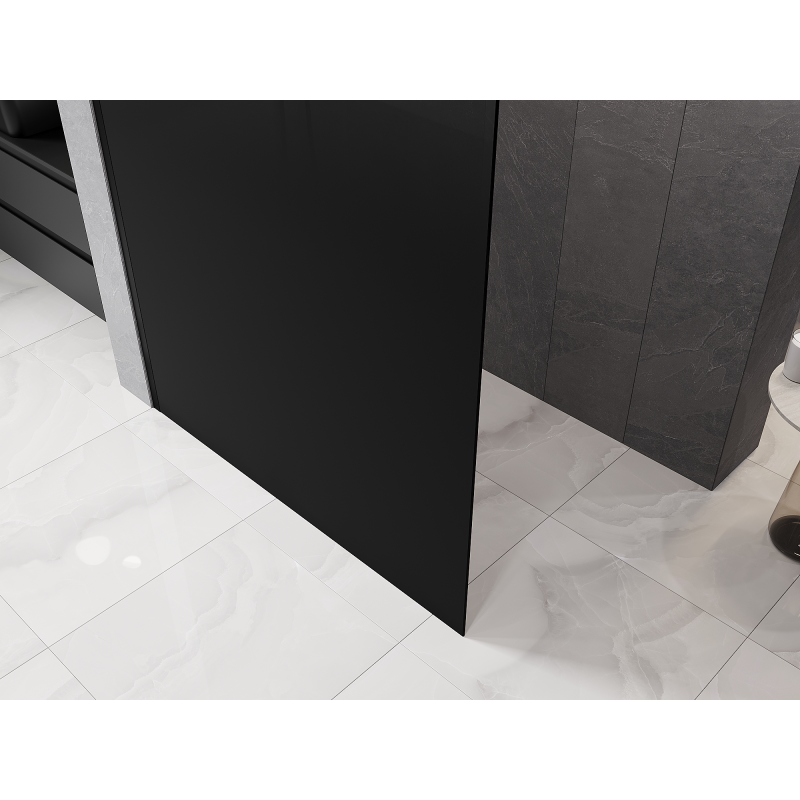 Mexen Kioto Walk-in Shower Screen 90 x 200 cm, Black Ombre 8 mm, Black - 800-090-101-70-76