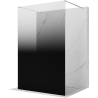 Mexen Kioto freestanding shower screen 100 x 200 cm, black ombre 8 mm, chrome - 800-100-002-01-76
