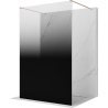 Mexen Kioto freestanding shower panel 150 x 200 cm, black ombre 8 mm, rose gold - 800-150-002-60-76