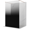 Mexen Kioto freestanding shower screen 150 x 200 cm, black ombre 8 mm, brushed copper - 800-150-002-65-76