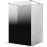 Mexen Kioto freestanding shower screen 120 x 200 cm, black ombre 8 mm, black - 800-120-002-70-76