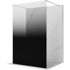 Mexen Kioto freestanding shower wall 100 x 200 cm, black ombre 8 mm, brushed nickel - 800-100-002-97-76
