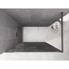 Mexen Kioto Walk-in Shower Wall 130 x 200 cm, Crackle Graphite 12 mm, Chrome - 800-130-101-01-44-X