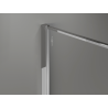 Mexen Kioto Walk-in shower wall 100 x 200 cm, crackle graphite 12 mm, chrome - 800-100-101-01-44-X
