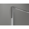 Mexen Kioto Walk-in Shower Wall 130 x 200 cm, Crackle Graphite 12 mm, Chrome - 800-130-101-01-44-X
