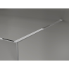 Mexen Kioto Walk-in Shower Wall 130 x 200 cm, Crackle Graphite 12 mm, Chrome - 800-130-101-01-44-X