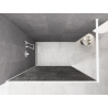 Mexen Kioto Walk-in Shower Screen 130 x 200 cm, Crackle Graphite 12 mm, White - 800-130-101-20-44-X