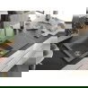 Mexen Matias 1.5-compartment granite sink with a drip tray and kitchen mixer tap Telma, Grey - 6502-71-670200-00