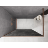 Mexen Kioto Walk-in Shower Wall 70 x 200 cm, graphite crackle 12 mm, brushed copper - 800-070-101-65-44-X