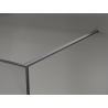 Mexen Kioto Walk-in Shower Screen 140 x 200 cm, Crackle Graphite 12 mm, Brushed Gun Gray - 800-140-101-66-44-X