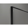 Mexen Kioto Walk-in Shower Wall 130 x 200 cm, graphite crackle 12 mm, black - 800-130-101-70-44-X