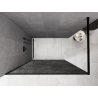 Mexen Kioto Walk-in Shower Wall 90 x 200 cm, crackle graphite 12 mm, black - 800-090-101-70-44-X