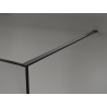 Mexen Kioto Walk-in Shower Wall 150 x 200 cm, crackle graphite 12 mm, black - 800-150-101-70-44-X