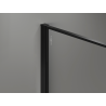 Mexen Kioto Walk-in Shower Wall 80 x 200 cm, crackle graphite 12 mm, black - 800-080-101-70-44-X