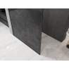Mexen Kioto Walk-in Shower Wall 70 x 200 cm, Crackle Graphite 12 mm, Gun Metal - 800-070-101-95-44-X