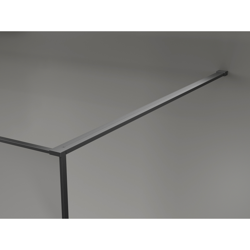 Mexen Kioto walk-in shower screen 110 x 200 cm, graphite crackle 12 mm, gun metal - 800-110-101-95-44-X