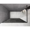 Mexen Kioto Walk-in Shower Panel 90 x 200 cm, Crackle Graphite 12 mm, Gun Metal - 800-090-101-95-44-X