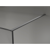 Mexen Kioto Walk-in Shower Wall 150 x 200 cm, crackle graphite 12 mm, gun metal - 800-150-101-95-44-X